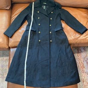 RALPH LAUREN COAT -Military Double Breasted Wool